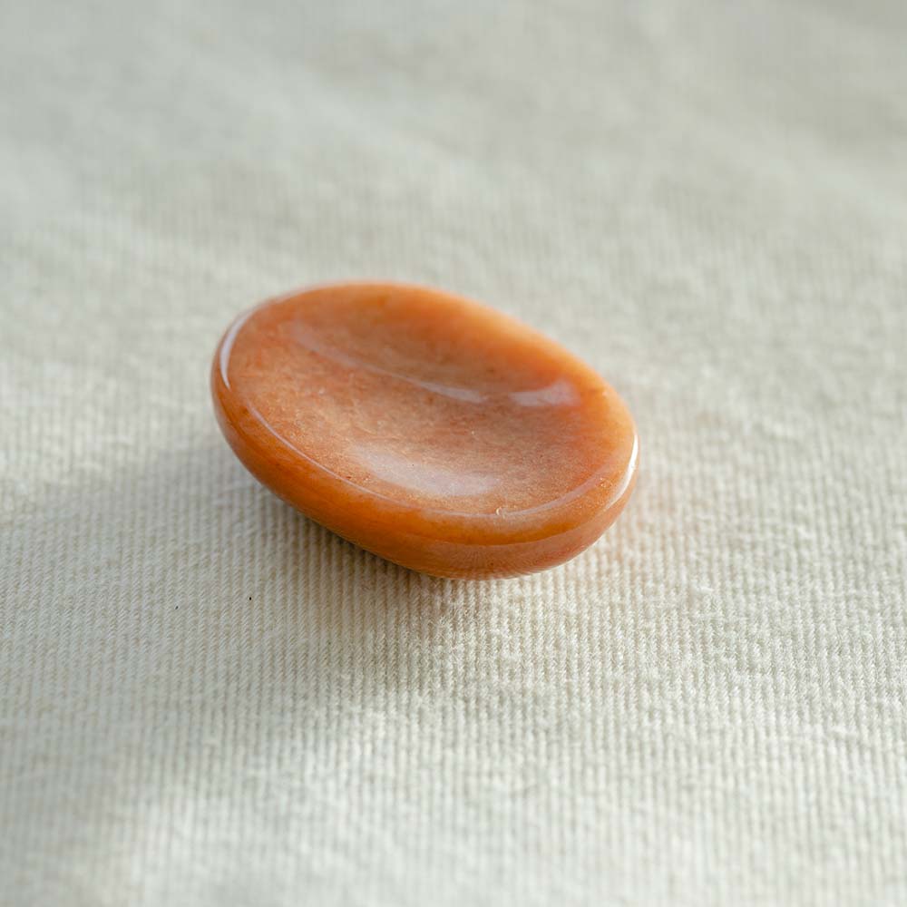 Peach Aventurine Thumb Stone - Djuna Studios