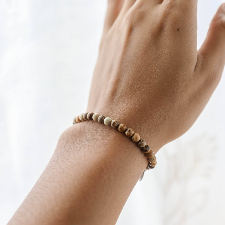 Picture Jasper Gemstone Bracelet 4mm - Djuna Studios