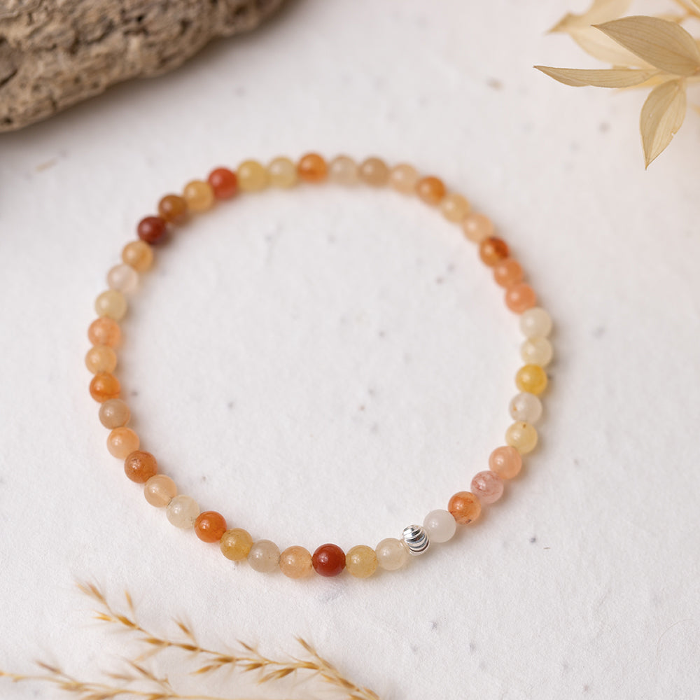 Quartzite Gemstone Bracelet 4mm - Djuna Studios