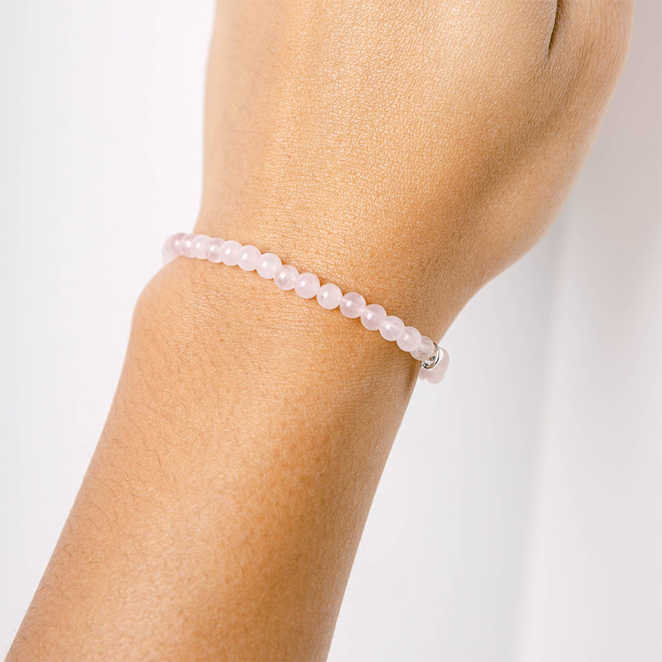 Rose Quartz Bracelet - 4mm