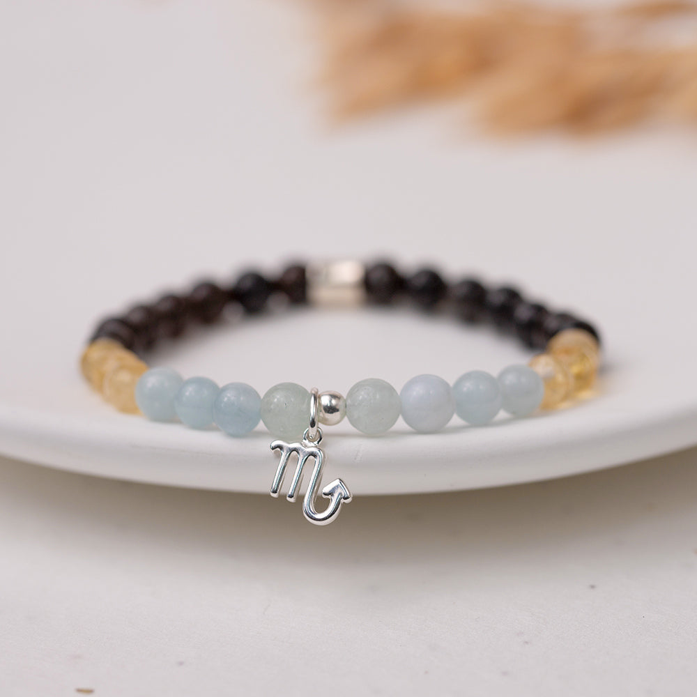 Scorpio Birthstone Gemstone Bracelet - Djuna Studios