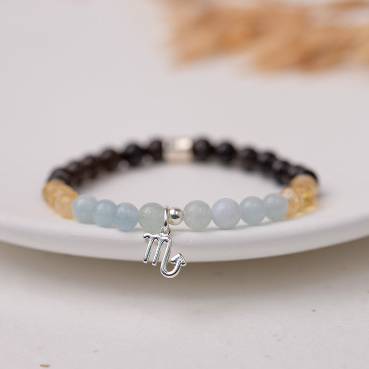 Scorpio Birthstone Gemstone Bracelet - Djuna Studios
