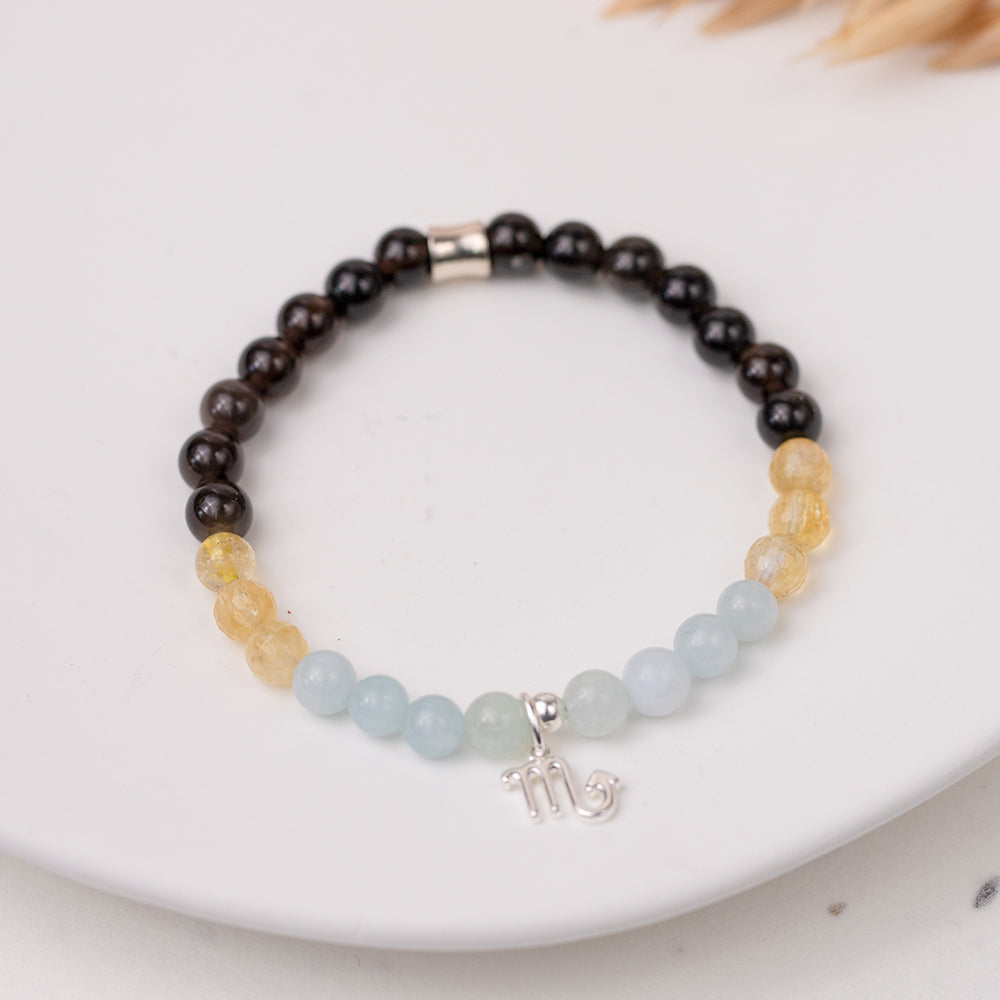 Scorpio Birthstone Gemstone Bracelet - Djuna Studios