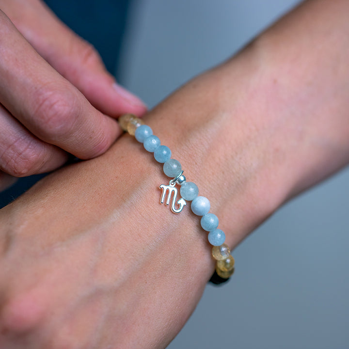 Scorpio Birthstone Gemstone Bracelet - Djuna Studios