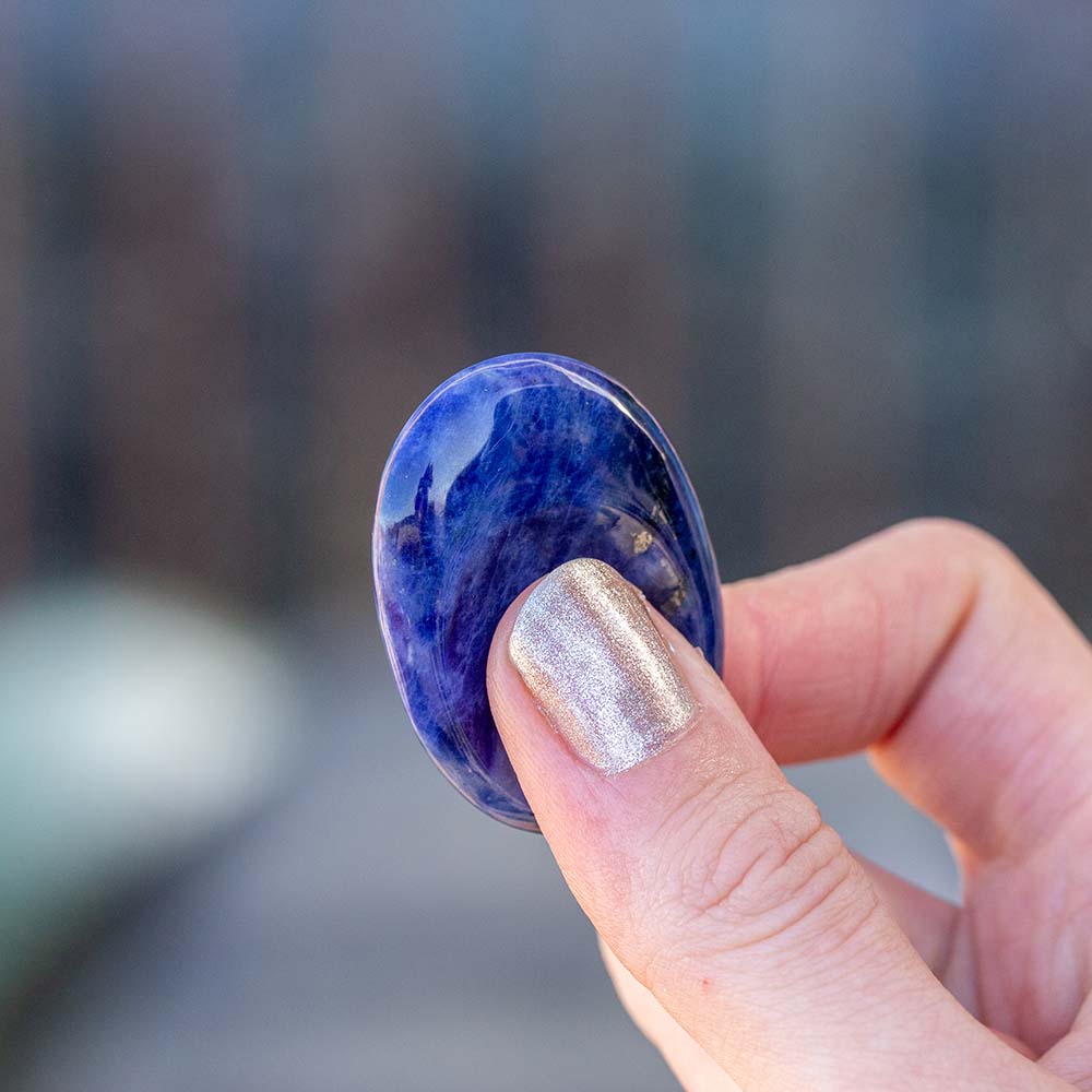 Sodalite Thumb Stone - Djuna Studios