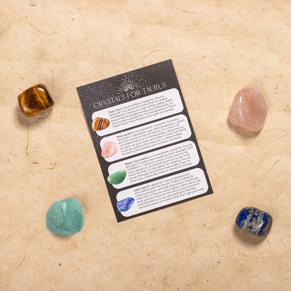 Tiger Eye Taurus Zodiac Crystal Zodiac Crystal Kit Taurus – Cleanse
