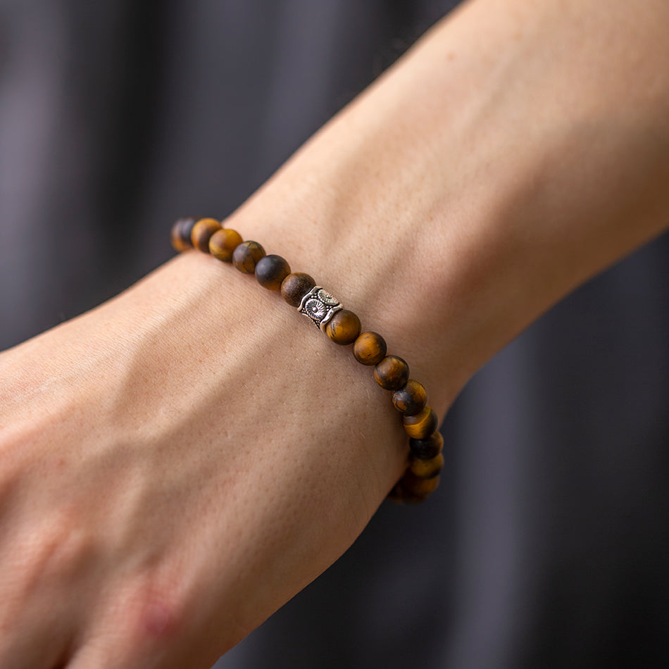 Tiger Eye Gemstone Bracelet 6mm - Djuna Studios