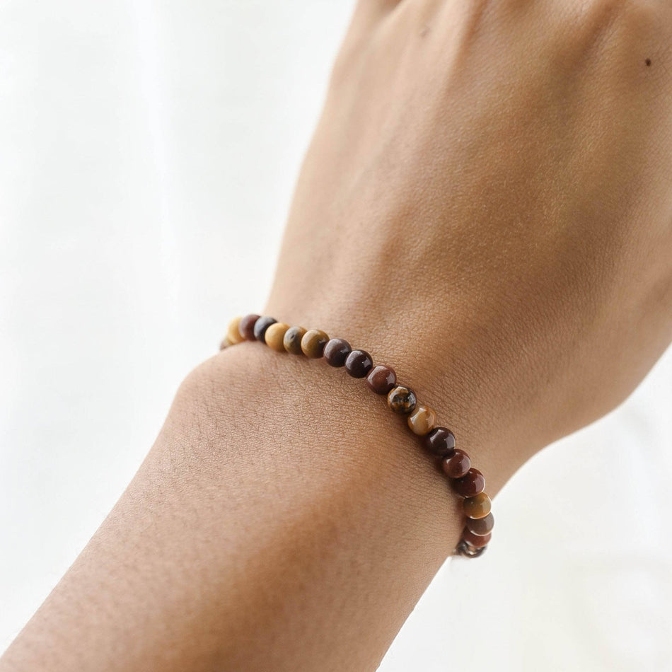 Tiger Eye Gemstone Bracelet 4mm